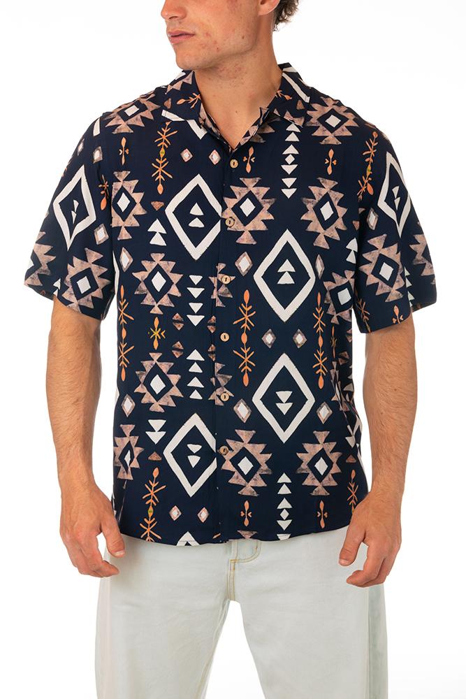 MAGLIA CAMICIA UOMO BLU MBWL UXMALNAVY TOOCO